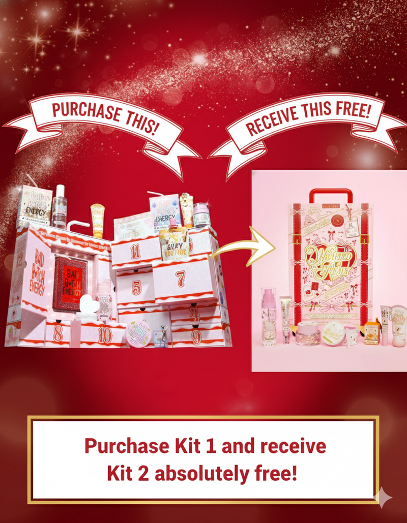 12 Sleighs Of Christmas Bad Bitch Skincare Advent Calendar 2025 + P.Louise Wrapped & Ready Suitcase FREE