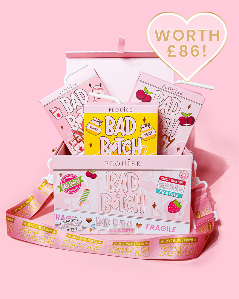 P.Louise Bad Bitch Energy Lip Trio & Bag Bundle